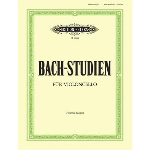 Orchestral Studies 12 for Cello by Johann Sebastian Bach - Edition Peters