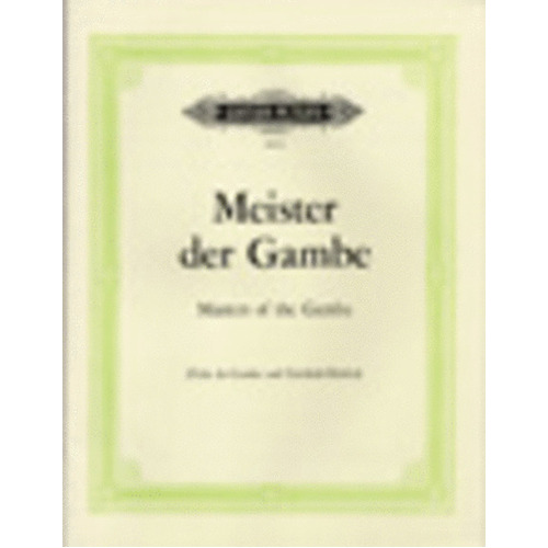Old Masters Of The Gamba Viola Da Gamba/Piano (Softcover Book)