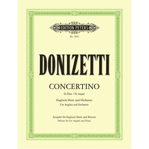 Concertino G Cor Anglias/Piano (Softcover Book)