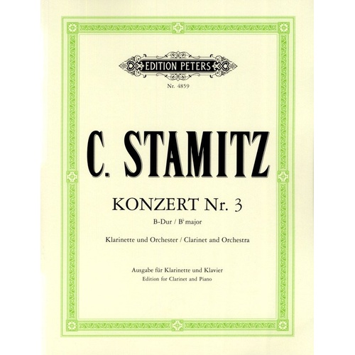 Stamitz - Concerto No. 3 in B Flat for Clarinet and Piano