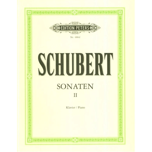 Schubert - Sonatas Volume 2 for Piano Urtext Edition Peters