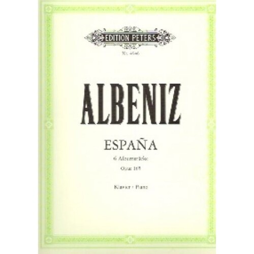 Albeniz - Espana Op 165 For Piano (Softcover Book)