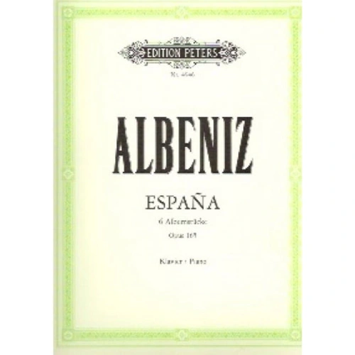 Albeniz - Espana Op. 165 for Solo Piano, Edited by Weitzmann, Published by Edition Peters