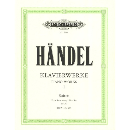 Handel - Keyboard Works Vol 1: 8 Suites HWV 426-433 Urtext for Piano Solo