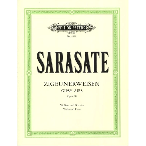 Sarasate - Zigeunerweisen Op. 20 for Violin and Piano by Edition Peters