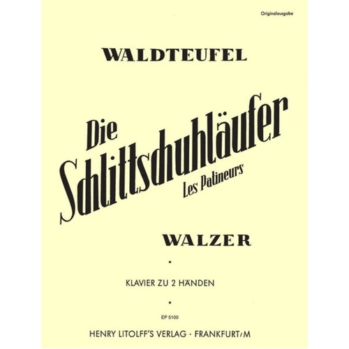 Waldteufel - The Skaters Waltz Op. 183 for Piano Solo, Edition Peters