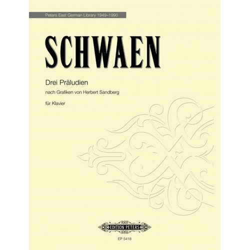 Drei Praludien Zu Grafiken Von Herbert Sandberg Piano (Pod) Softcover Book (Piano)