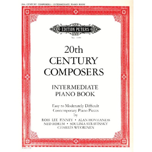 Twentieth Century Composers Intermediate Pieces (Softcover Book)