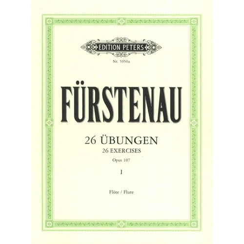 Furstenau 26 Advanced Exercises Op. 107 Vol. 1 for Flute by Edition Peters