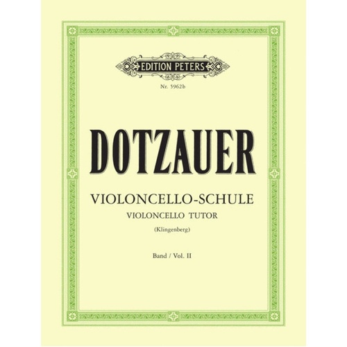 Dotzauer - Cello Tutor Vol 2 Ed Klingenberg (Softcover Book)