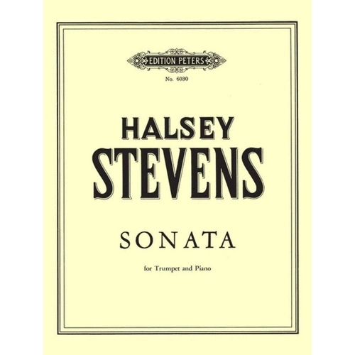 Stevens Sonata for Trumpet and Piano, Edition Peters, 1 Page