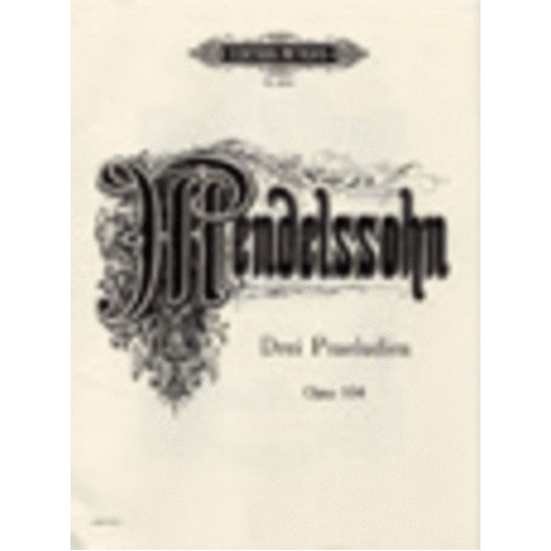 Preludes 3 Op 104A (Softcover Book)