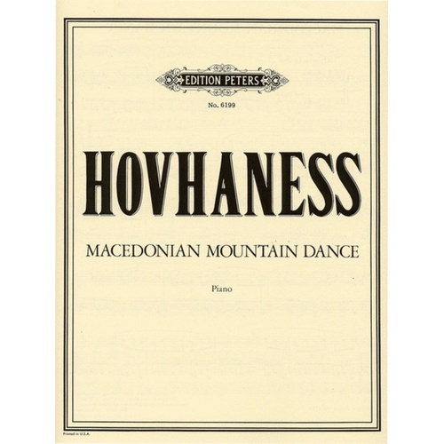 Macedonian Mountain Dance Op 144 (Softcover Book)