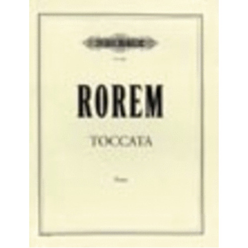 Ned Rorem - Toccata For Piano (Softcover Book)