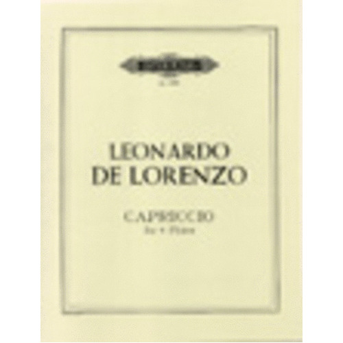 Capriccio Op 82 No 3 4 Flute (Music Score/Parts) Book