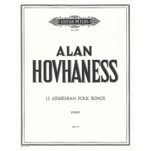 Armenian Folk Songs 12 (Softcover Book)