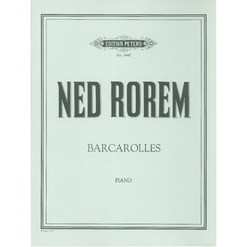 Barcaroles (Softcover Book)