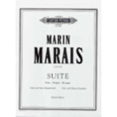 Marais Suite in D for Viola - Edition Peters