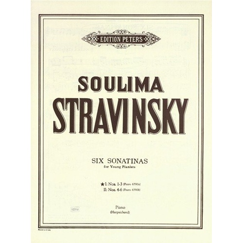 Sonatinas for Young Pianists Book 1 Nos. 1-3 by Soulima Stravinsky, Edition Peters, Piano Solo, 1 Page
