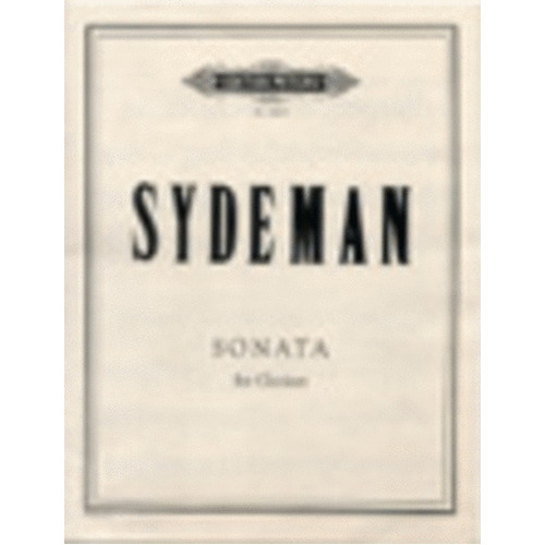 Sydeman - Clarinet Sonata For Solo Clarinet (Softcover Book)