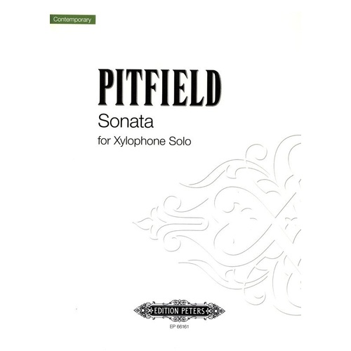 Pitfield - Sonata for Xylophone Solo by Thomas Baron Pitfield, Edition Peters, 1 Page