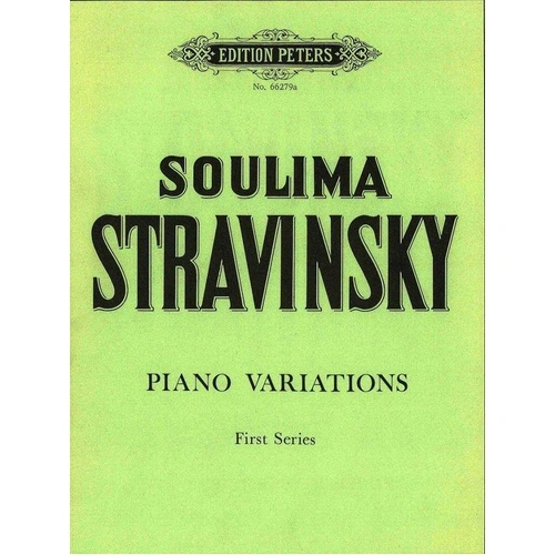 Piano Variations First Series by Soulima Stravinsky - Piano Solo Edition