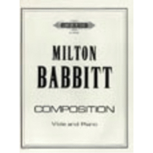 Composition Vla/Piano Score (Softcover Book)