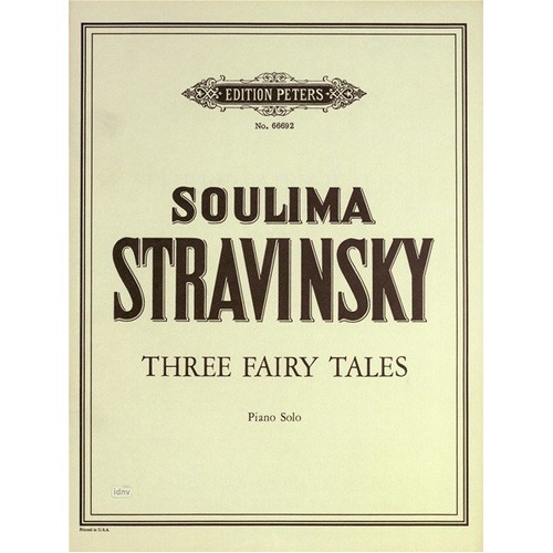 Fairy Tales 3 for Piano Solo by Soulima Stravinsky - Edition Peters