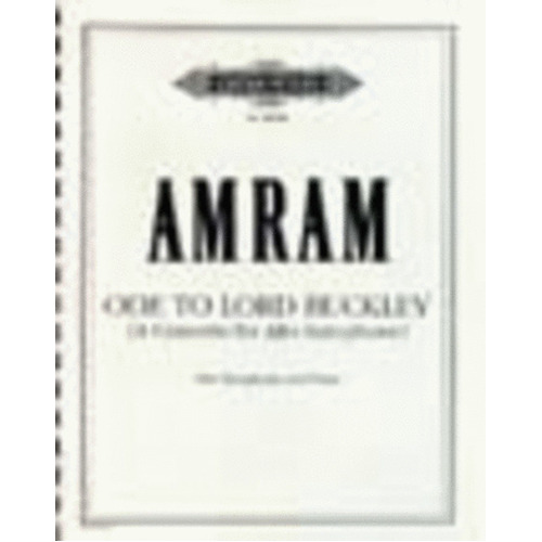 Ode To Lord Buckley Alto Sax Piano (Softcover Book)