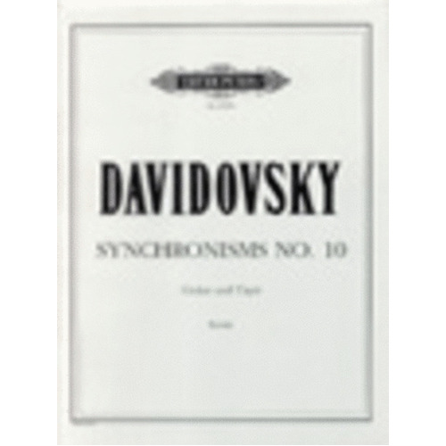 Synchronisms No 10 Solo Guitar Electronic Sounds (Softcover Book)