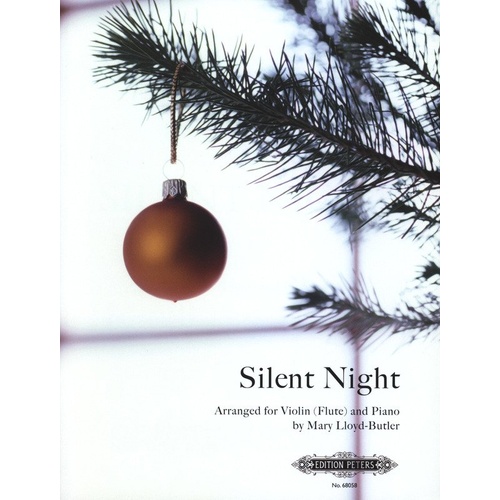 Silent Night for Flute by Mary Lloyd-Butler, Edition Peters, 1 Page