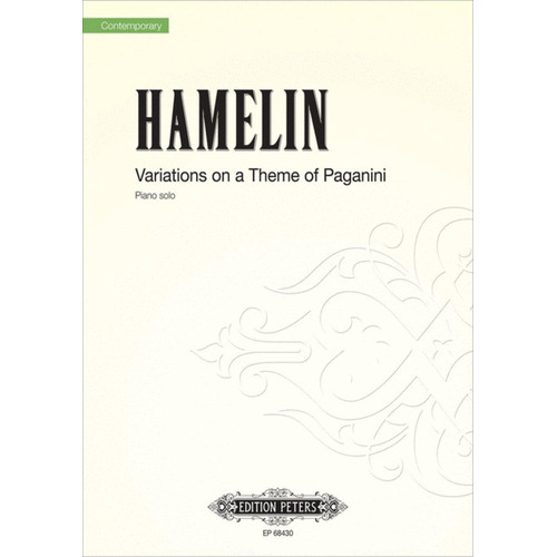 Variations On A Theme Of Paganini Piano (Softcover Book)
