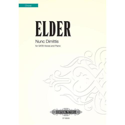 Nunc Dimittis SATB/Piano (Octavo) Book
