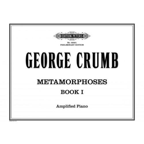 Crumb - Metamorphoses Bk 1 For Amplified Piano Softcover Book (Piano)