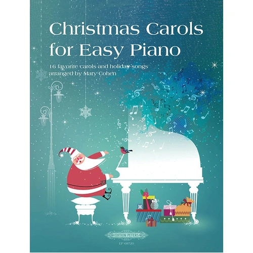 Christmas Carols for Easy Piano by Mary Cohen - 16 Popular Holiday Songs - EP68720
