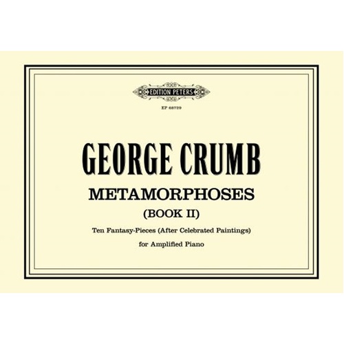 Crumb - Metamorphoses (Book Ii) For Amplified Piano (Pod) Softcover Book (Piano)