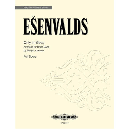 Only In Sleep For Brass Band Full Score Score