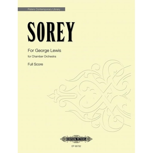 Sorey - For George Lewis Chamber Orchestra Score (Pod) Score