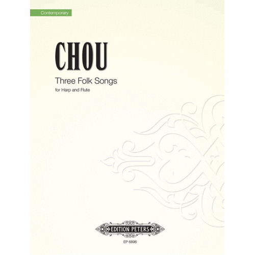 Folk Songs 3 Flute And Harp (Softcover Book)