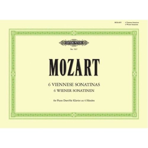 Mozart - Viennese Sonatinas for Piano Duet, Edition Peters