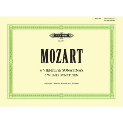 Mozart - Viennese Sonatinas for Piano Duet, Edition Peters