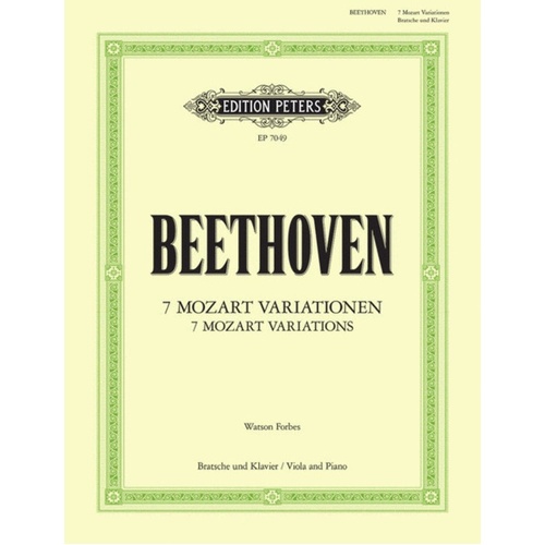 Variations 7 Mozart Orig For Vc Arr Forbes Viola (Softcover Book)
