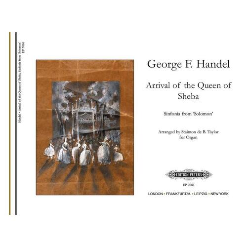 Handel - Arrival Of The Queen Of Sheba Organ (Softcover Book)