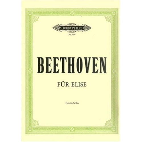 Beethoven - Bagatelle Fur Elise for Piano Solo, Edition Peters