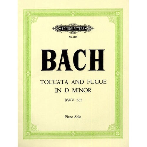 Bach - Toccata and Fugue in D Minor BWV 565 Piano Solo Edition by Johnson