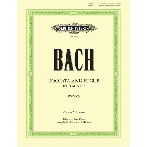 Bach - Toccata & Fugue in Dmin BWV565 - Piano Solo Arrangement by Johnson Peters EP7109