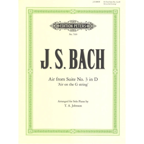 Bach - Air on the G String from Orchestral Suite No. 3 for Piano Solo