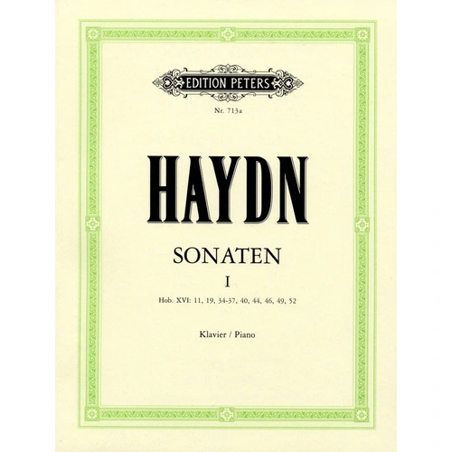 Haydn - Piano Sonatas Volume 1, Edited by Adolf Martienssen, Edition Peters, Piano Solo, Hob.XVI Nos. 11, 19, 34, 35, 36, 37, 40, 46, 49, 52