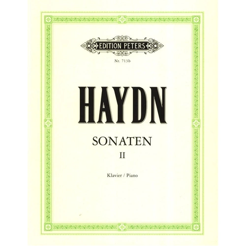 Haydn - Piano Sonatas Volume 2, Edited by Adolf Martienssen, Edition Peters, Piano Solo, Hob.XVI Nos. 2, 5, 13, 14, 18, 21, 23, 27, 28, 29, 33, 39
