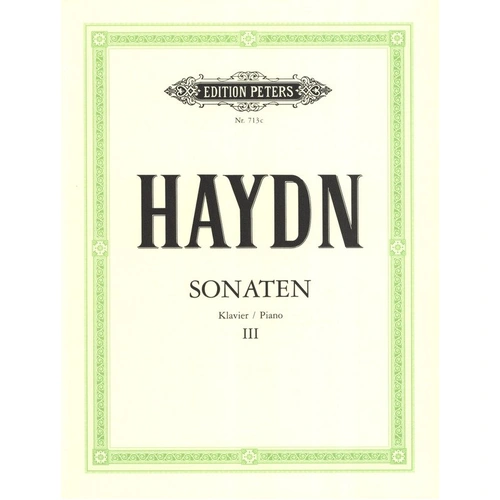Haydn - Piano Sonatas Vol 3, Hob.XVI Nos. 12, 20, 24, 25, 26, 31, 41, 42, 45, 48, Edited by Adolf Martienssen